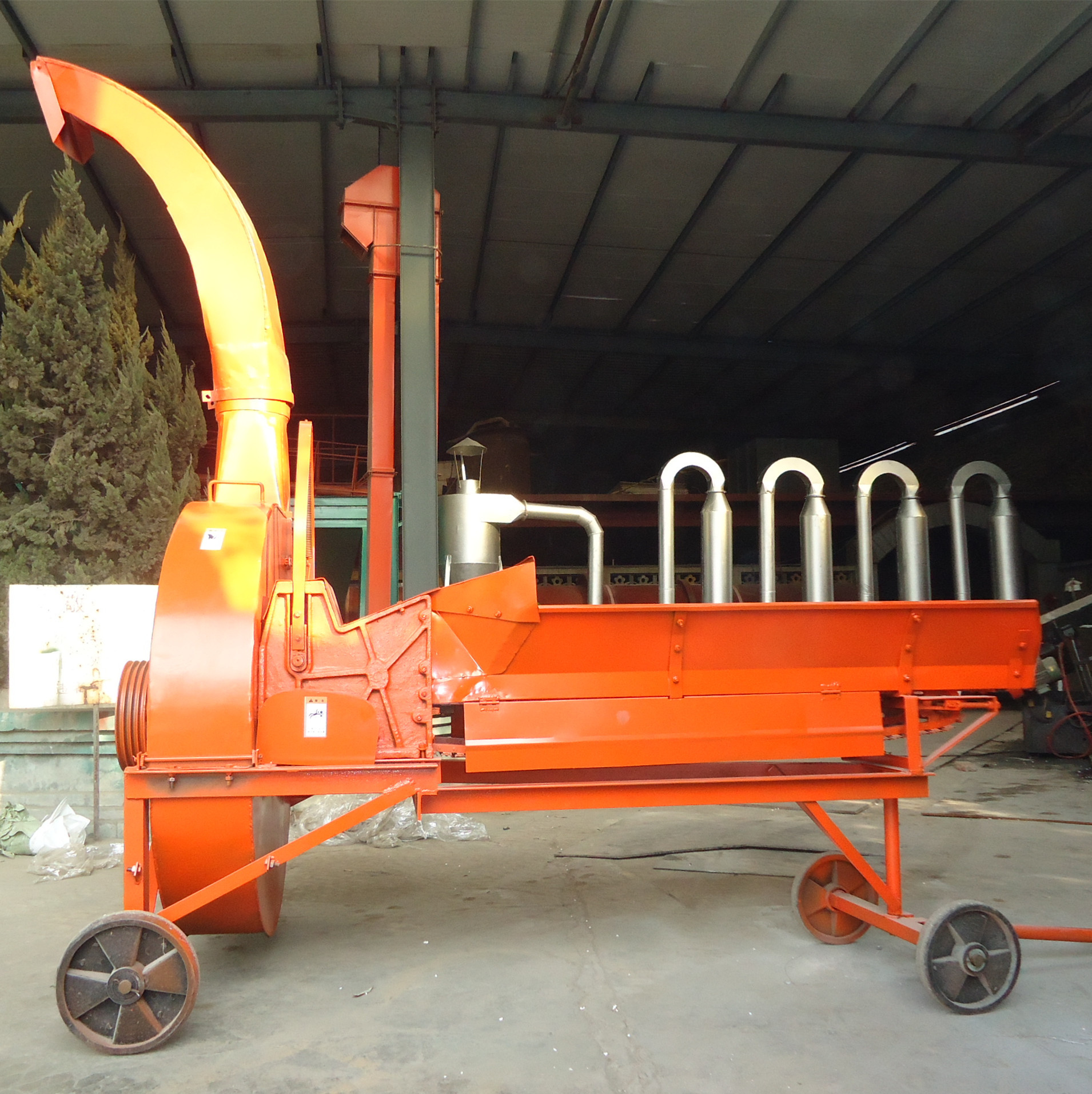 自动进料玉米秆揉丝机 无尘铡草揉丝一体机 高喷式铡草机出厂价-报价