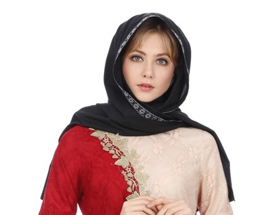 2018新款阿拉伯盖头 速卖通中东女士头巾亚马逊穆斯林伊斯兰头巾