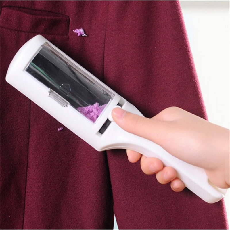 厂家翻盖静电刷微型干洗器衣物除尘刷粘毛刷衣物吸毛刷除毛刷