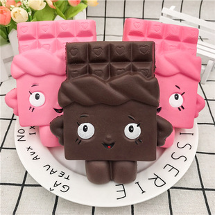 跨境专供 超慢回弹pu仿真巧克力人 squishy外贸热销解压发泄玩具