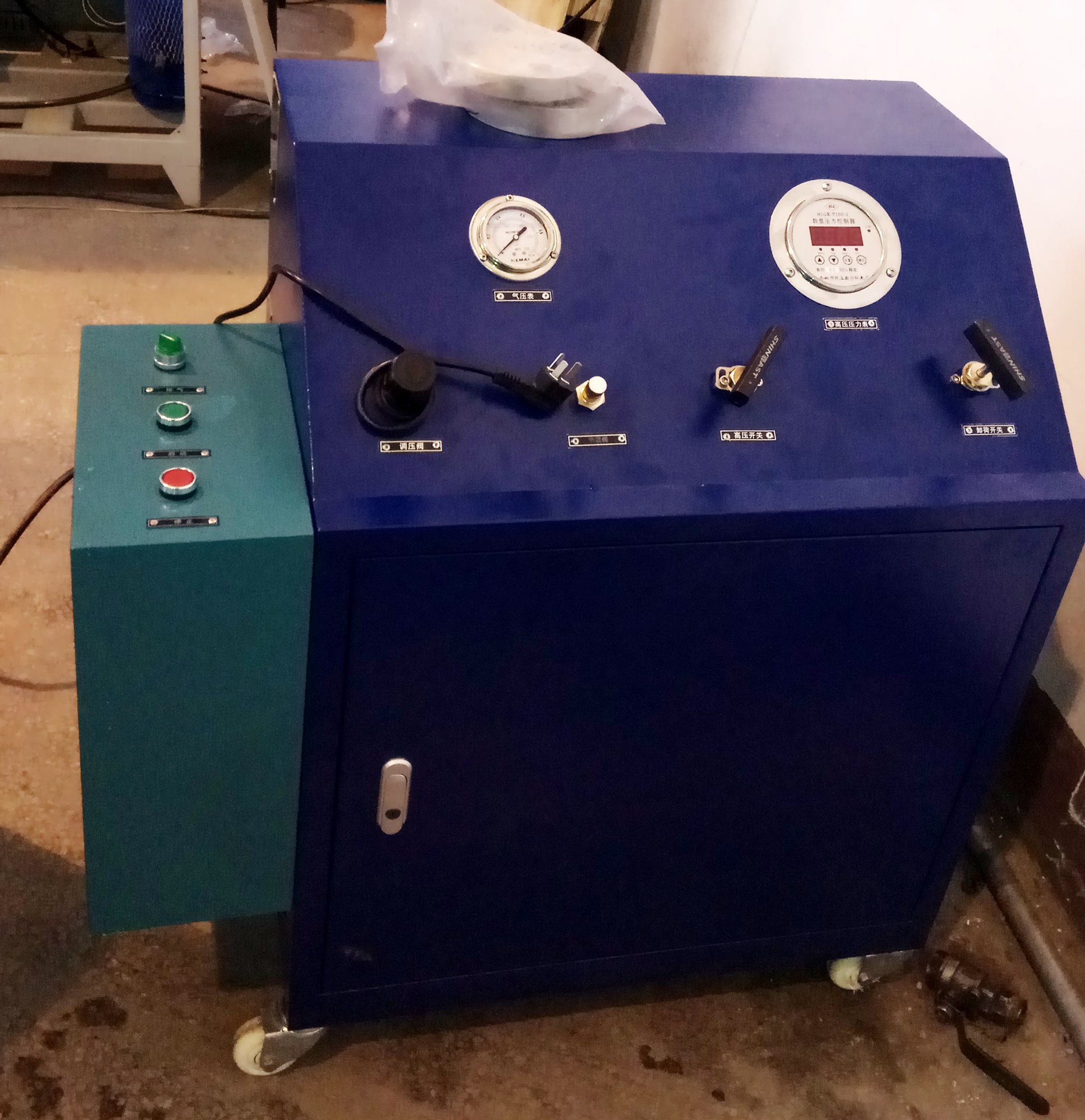 耐压测试台 水压试验机 数字显示压力表自动控制,耐压打压装置