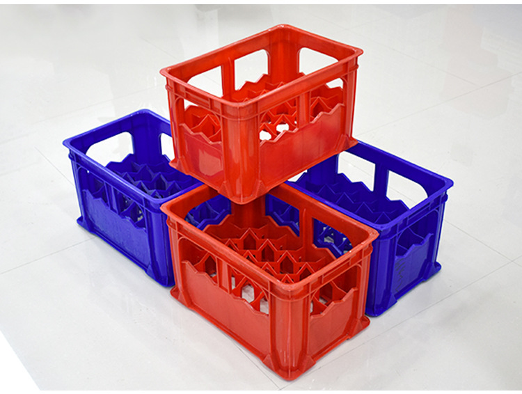 百事可乐330ml24瓶啤酒箱 饮料塑胶周转筐玻璃瓶塑料箱24格啤酒箱