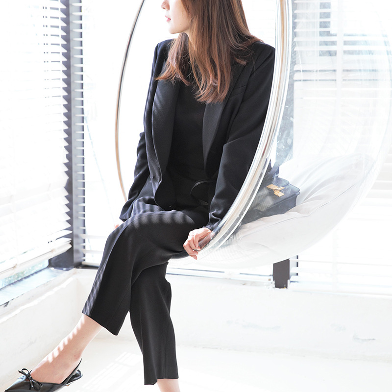 小西装 女 2018气质通勤外套 女士西服两件套欧美女装一件代发货