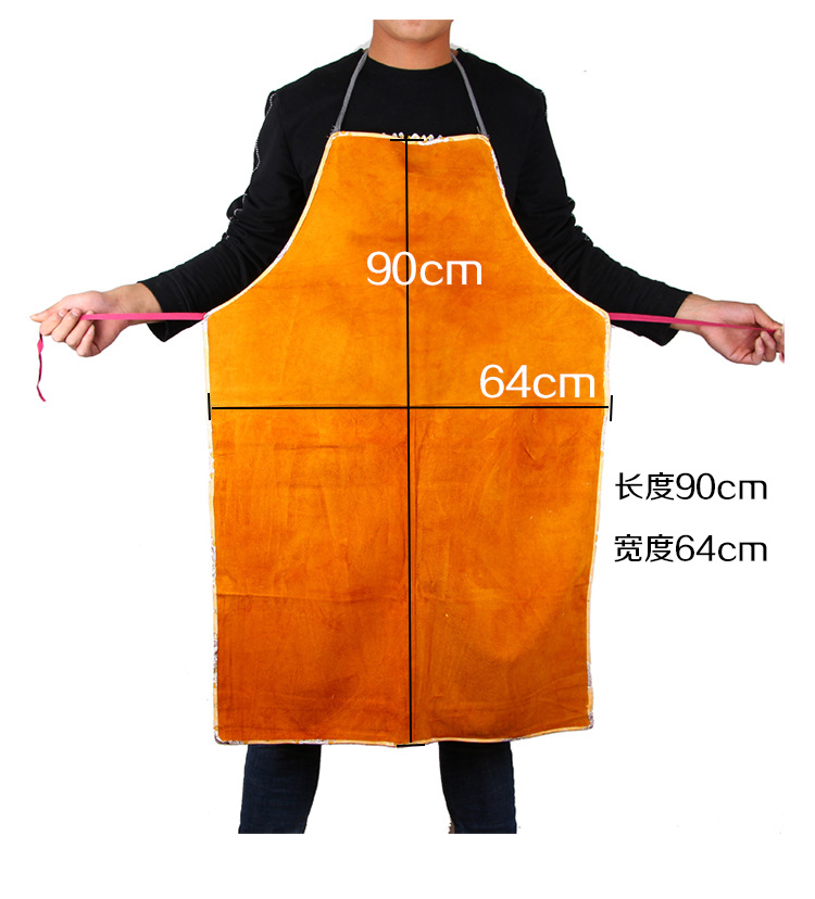 Cowhide Welding Apron Welder Apron Welding Protective Clothing Heat Insulation Protective Apron Welding Fireproof Flower Apron