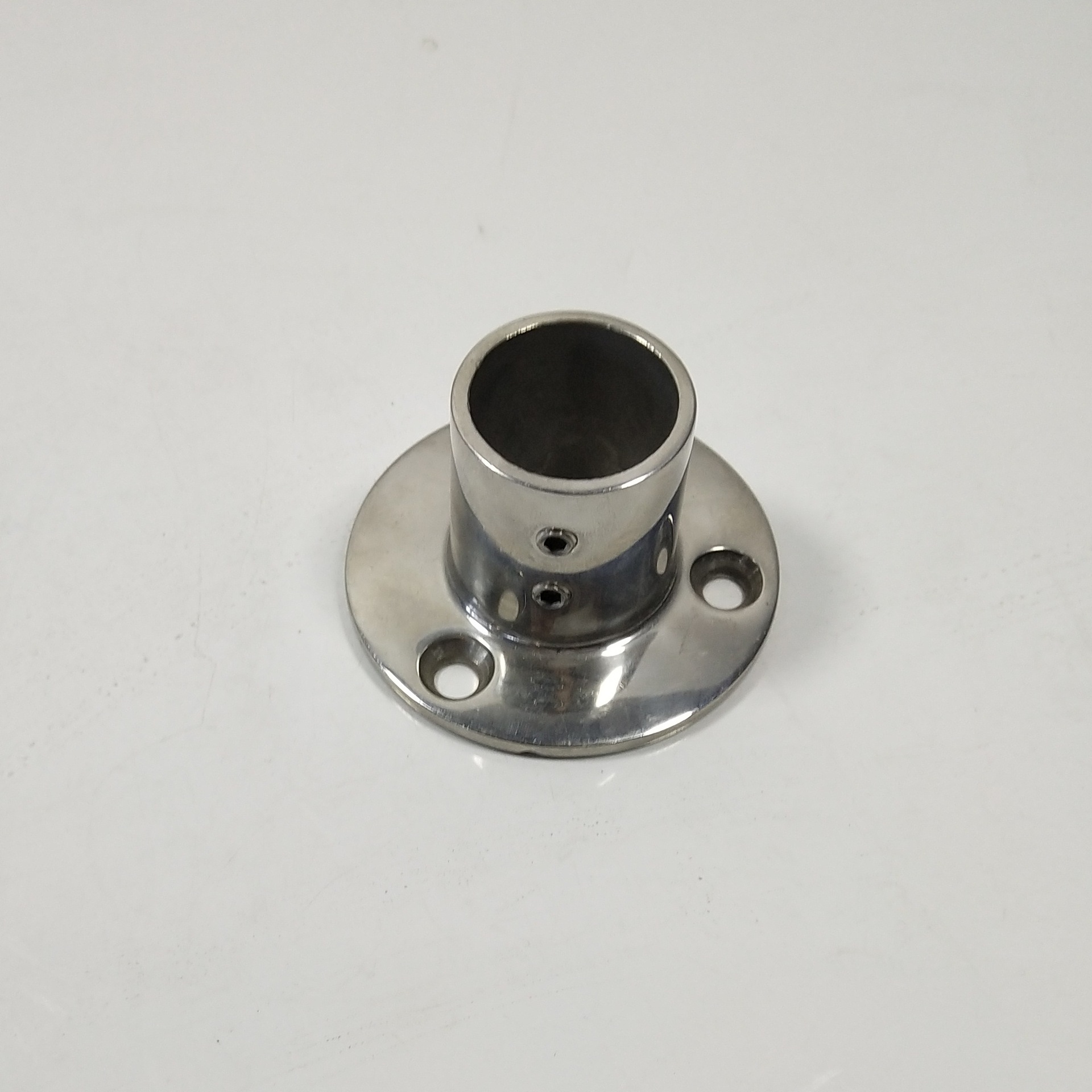 厂家批发 90度圆管座 22mm 加厚不锈钢316管座 嵌入式甲板管座