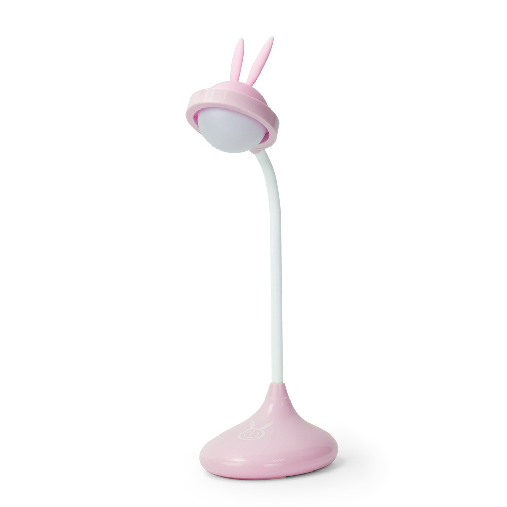 Wholesale New Bedroom Charging Rabbit Silicone Lamp Student Learning Table Lamp Usb Charging Small Night Lamp Cartoon Night Light