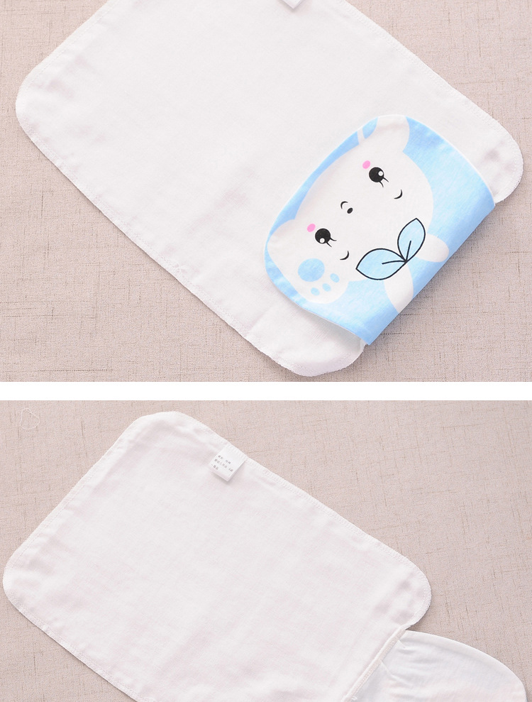 新款儿童吸汗巾 宝宝纱布隔汗巾 幼儿园纱布垫背巾 6层棉布汗巾