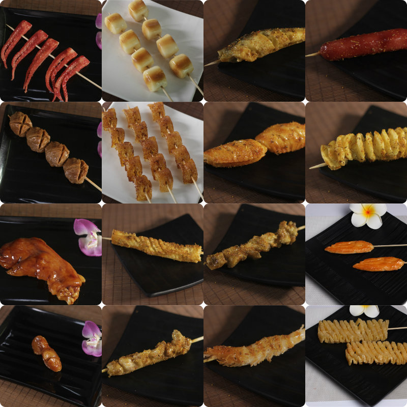 厂家直销 新款仿真烧烤烤串肉串食物模型 厨房装饰摆设摄影道具