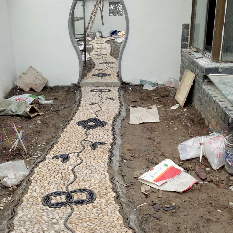 户外园林工程古式庭院别墅住宅设计鹅卵石雨花石景观路面-阿里巴巴