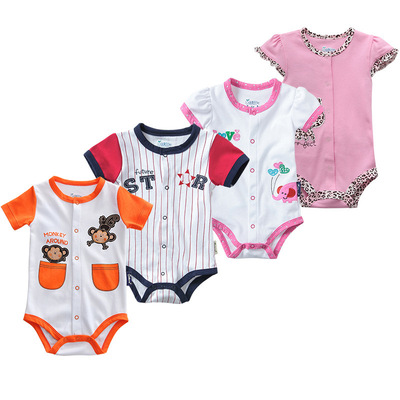 供应cuddle me婴儿连体衣 纯棉三角哈衣 宝宝爬服连体衣 夏天热卖