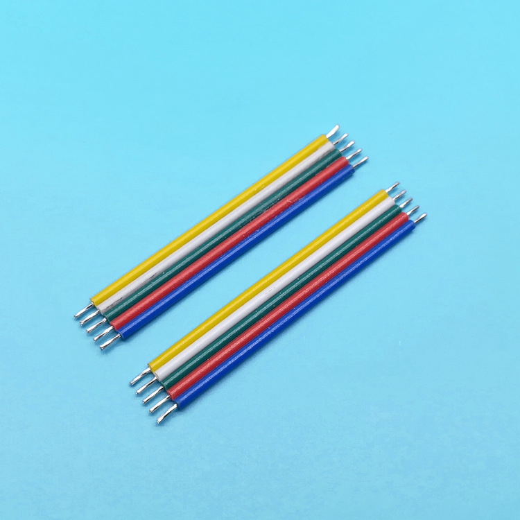 pvc电子线彩虹彩排线环保连接线端子线 排线端子线 led端子连接器