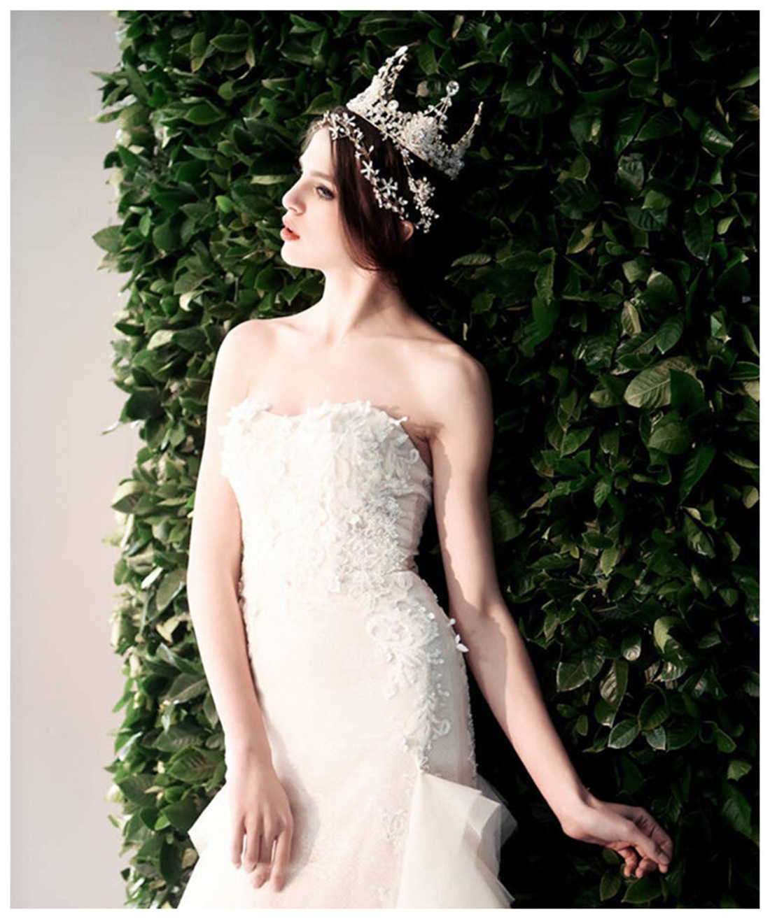 新款时尚镶钻皇冠 欧美流行珍珠水晶婚纱写真女王王冠