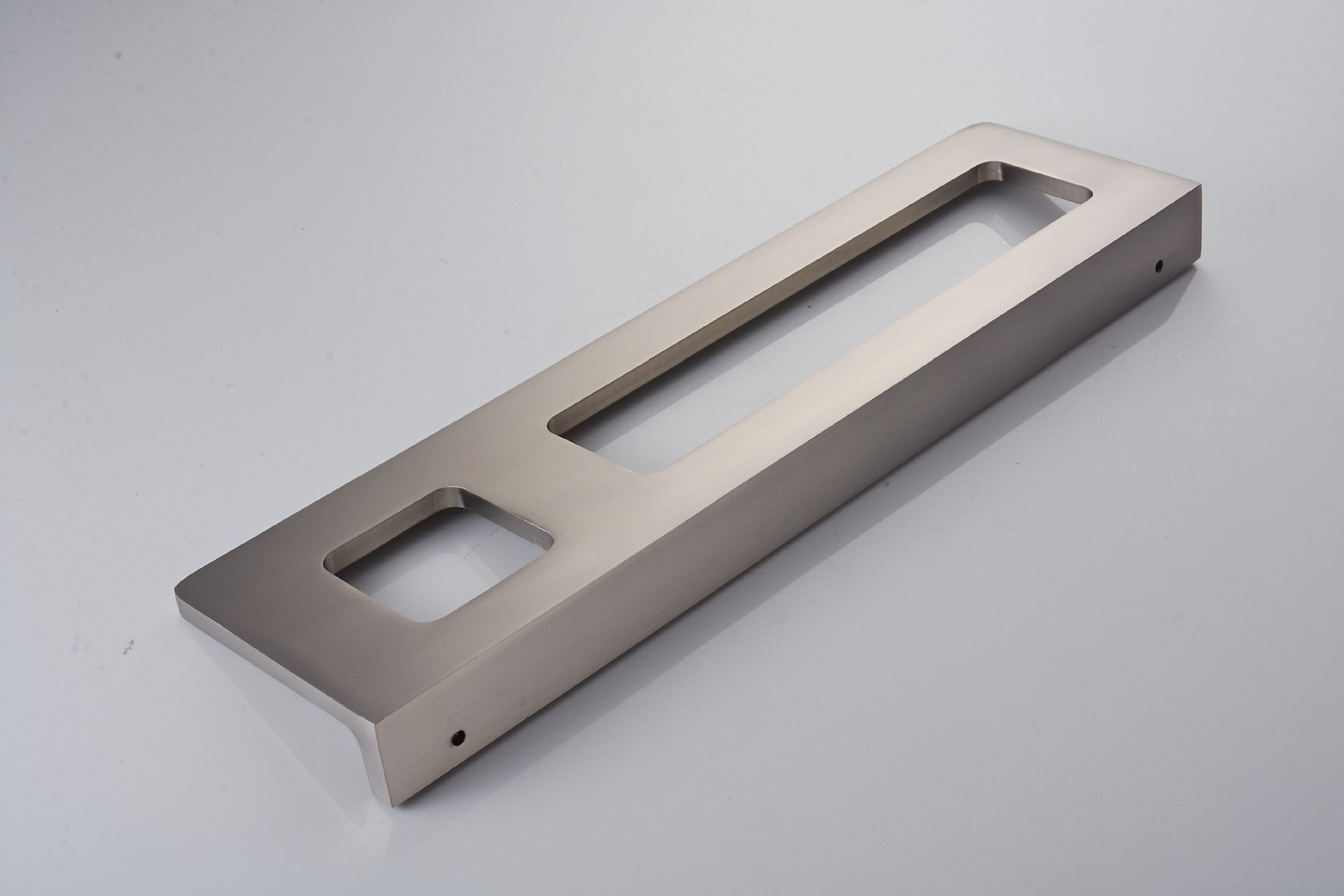 太空铝拉丝方形卫生间毛巾环单杯双用 酒店浴室牙刷杯架置物架