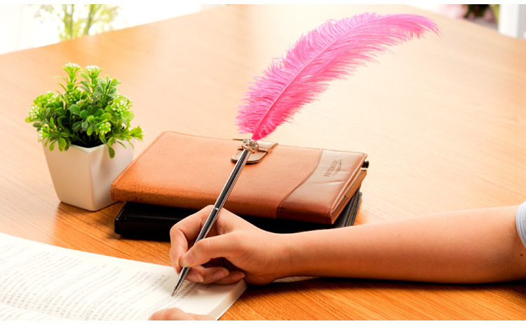 西式40cm大号羽毛签到笔婚礼宾客签名笔宴会签字笔婚庆用品批发