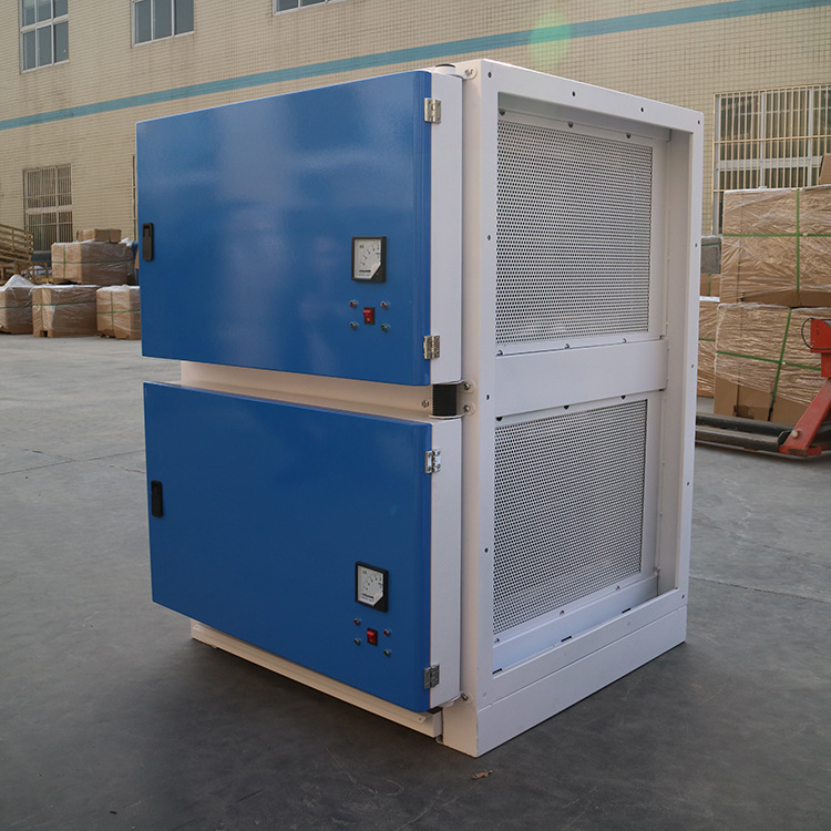 jl-dk-24a低空排放无烟静电油烟净化器双层 饭店厨房环保设备