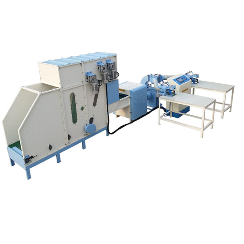 厂家直供毛绒玩具抱枕pp棉珍珠棉枕芯靠垫充棉机全自动抱枕填充机