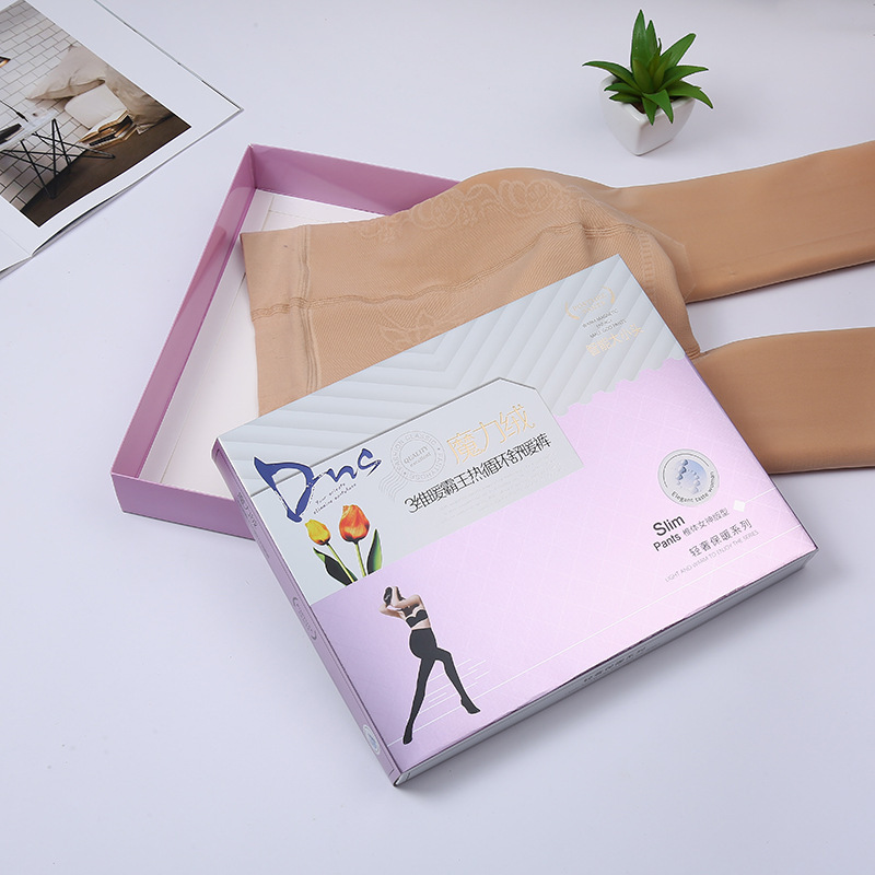 Factory Direct Sales Laser Silver Card Leggings Packing Boxes Fashion Leather Pants Packaging Box Custom Logo Carton