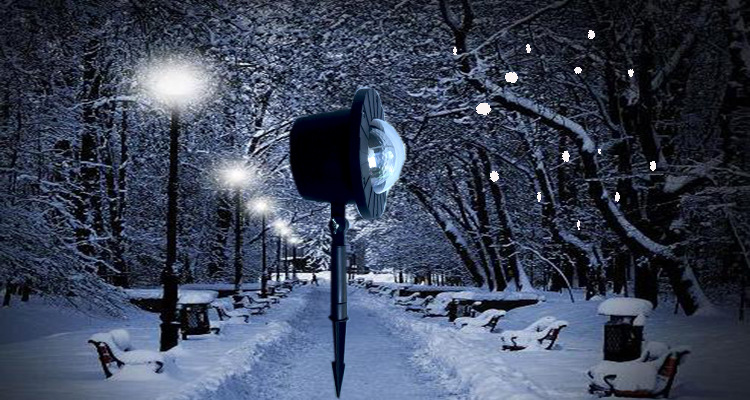 遥控户外下雪灯led草坪灯投影灯庭院灯景观灯圣诞灯防水激光雪花