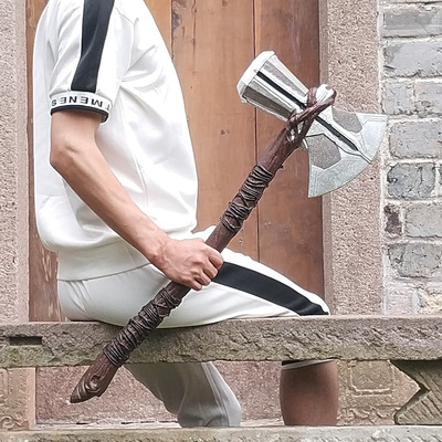 复仇者联盟3雷神之斧锤 漫威周边1比1风暴战斧新武器斧头影视道