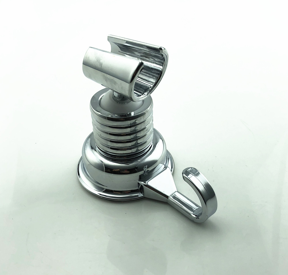 强力吸盘带挂钩花洒支架 万向调节花洒座 吸盘式花洒座 zy-9017