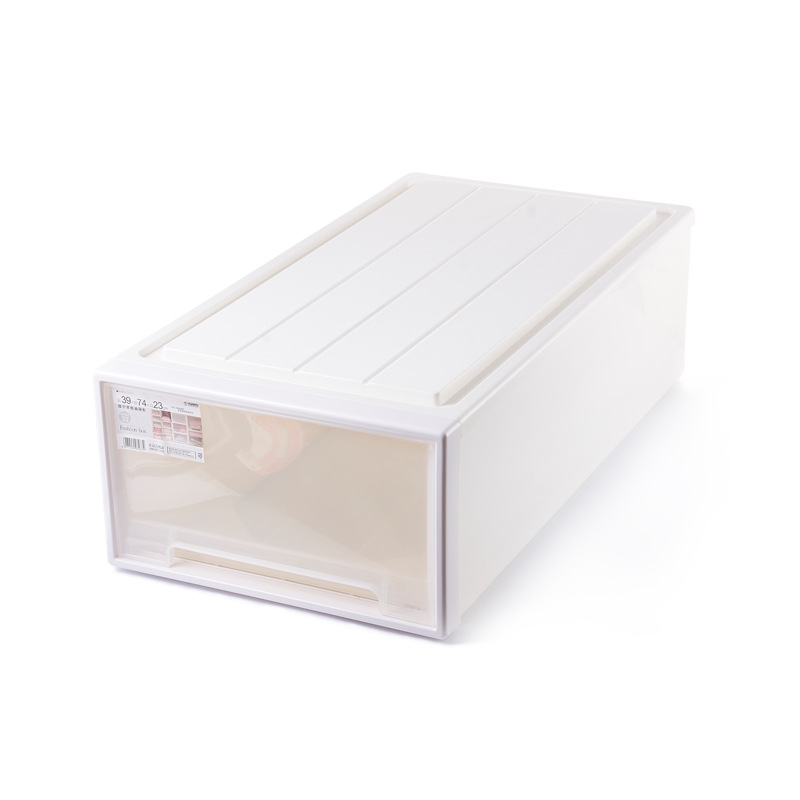 Bed Bottom Storage Box Flat Drawer Clothes Shoes Storage Box Snack Clothes Children's Plastic Japanese Storage Cabinet