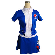 促销服套装定做 百事可乐饮料导购员服装 商场酒类广告工作服批发