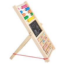 画写板宝宝画板双面磁性小黑板支架式家用儿童画架白板涂鸦计算架