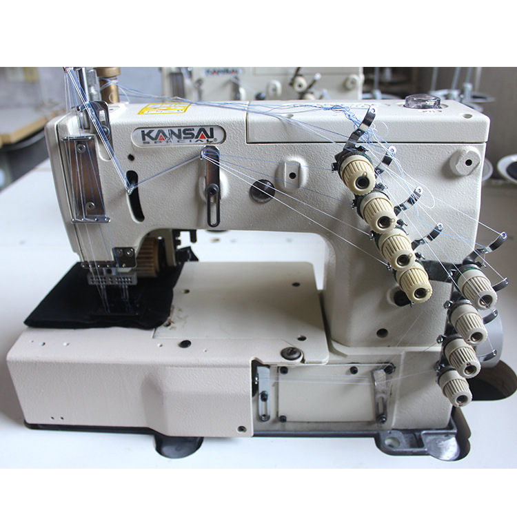 二手日本进口森本挂面机dfb-1404psf多针车 全自动工业电动缝纫机