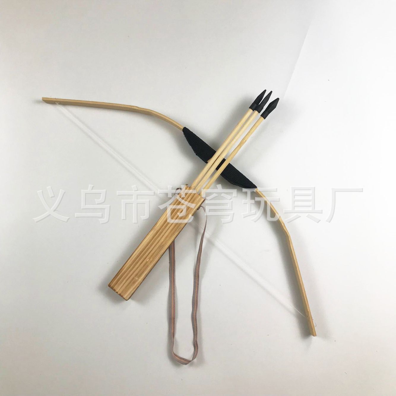 60厘米竹制麻绳弓箭60弓竹弓儿童户外射击模型玩具景区热销工艺品