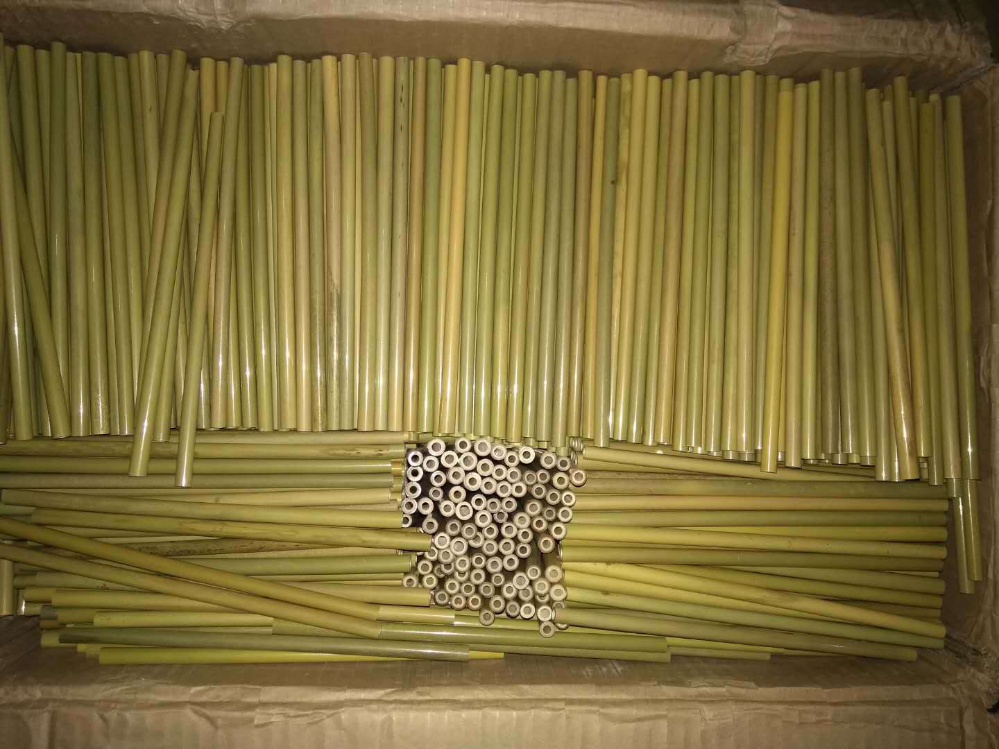 常规 普通竹吸管黄色现货 青色竹吸管绿色竹管吸管 20cm