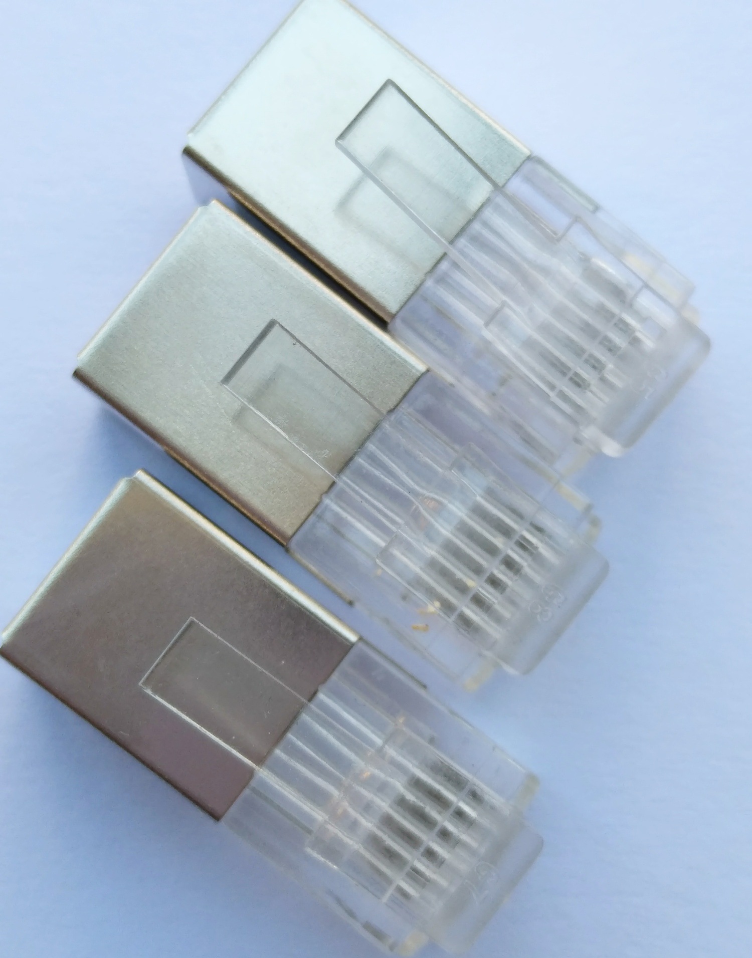 厂家直销6p6c加长 rj11屏蔽水晶头 千兆非屏蔽网线网络水晶头-阿里巴