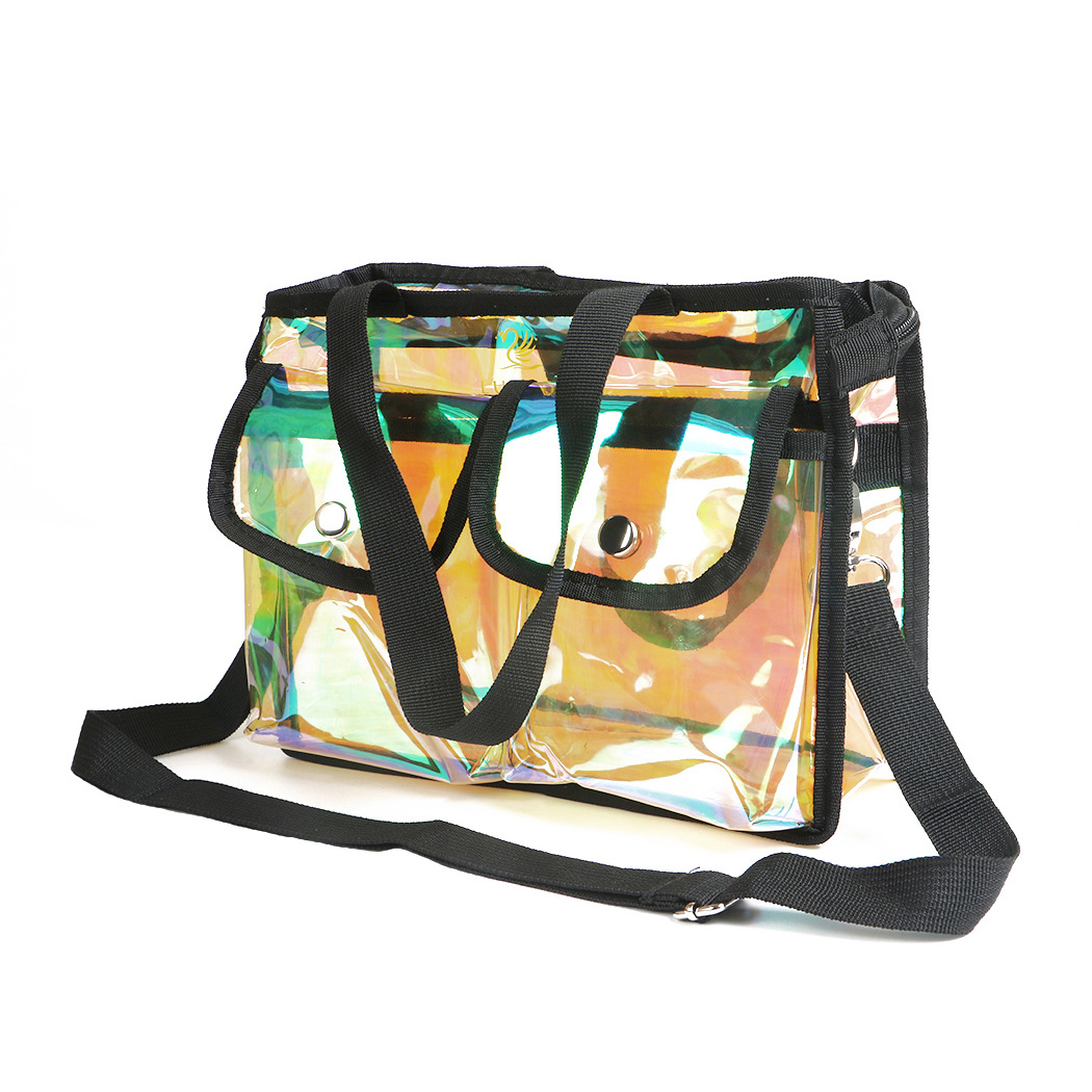 pvc 镭射面创意款 女士单肩包