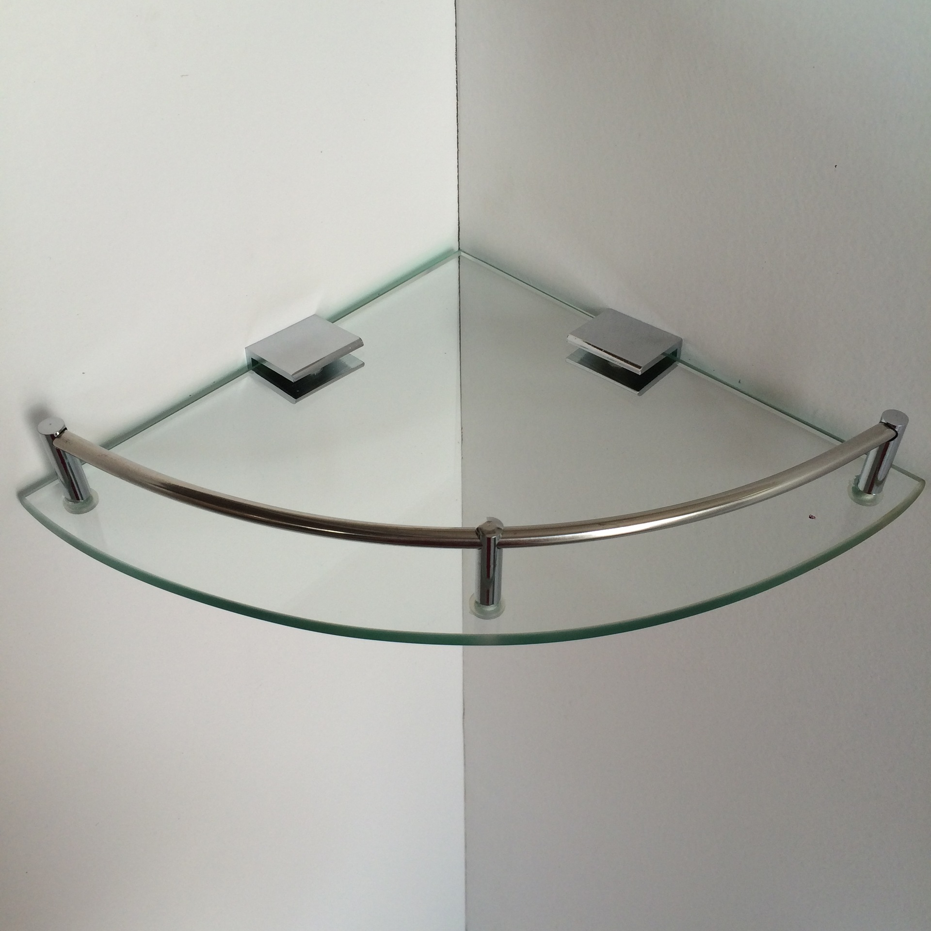 钢化玻璃三角架 304不锈钢玻璃置物架 厨房挂件浴室卫生间转角架