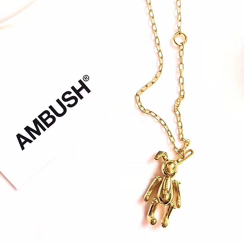 ambush折耳兔项链 ins超火网红同款折耳兔吊坠毛衣链
