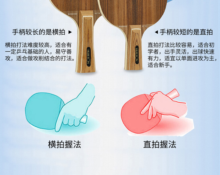 辉胜 玫瑰7 玫瑰七 快攻乒乓球拍底板 横拍直拍