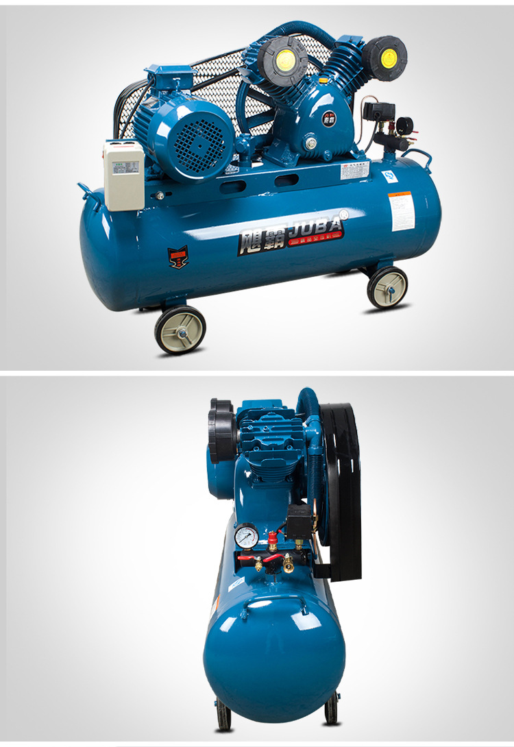 飓霸空压机0.6-8空压机铜线电机4kw木工喷漆压缩机打气泵