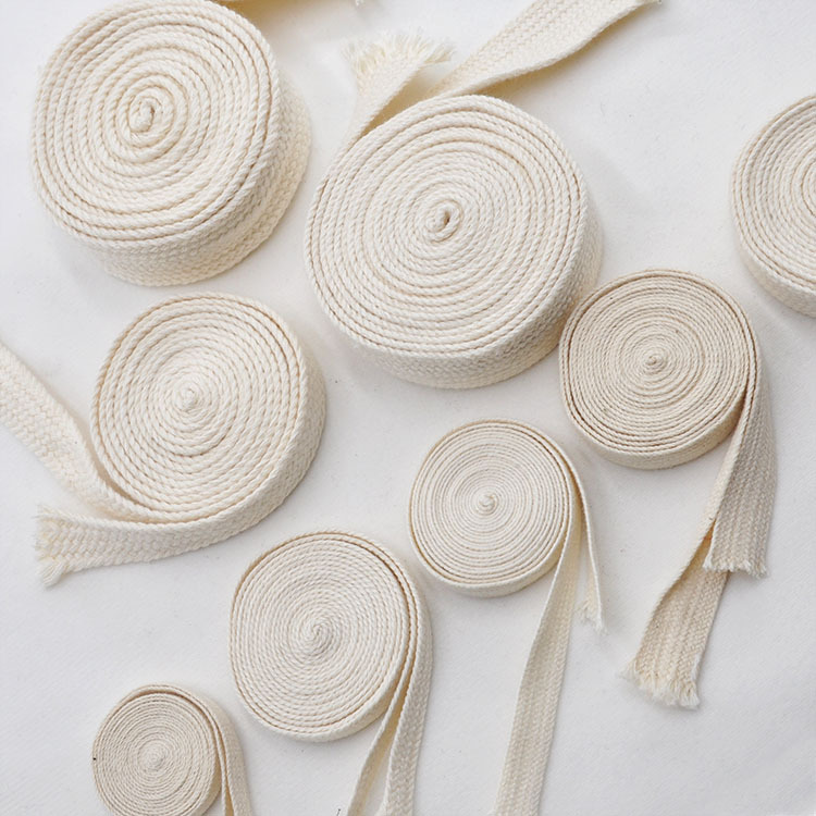 白色织带加工定制 扁平编织带订做 平纹鞋带 3mm服装包边带 服饰