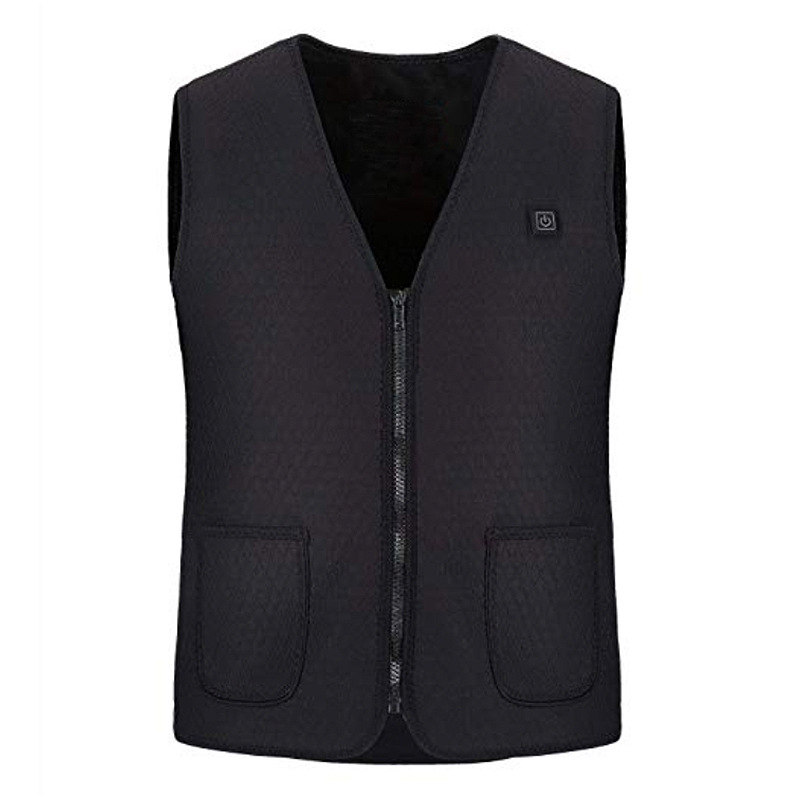 电热背心智能加热马甲保暖冬季移动电源发热马甲恒温保暖护腰马甲