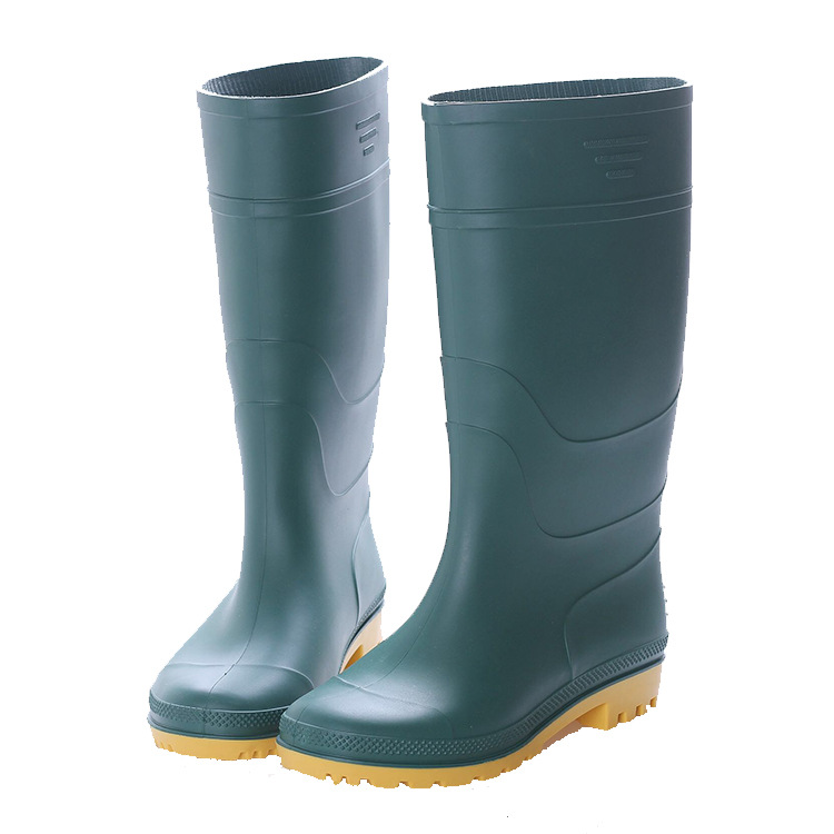 Export PVC Material Waterproof Oil-Resistant Wear-Resistant Acid and Alkali-Resistant High-Top Daily Agricultural Work Rain Boots