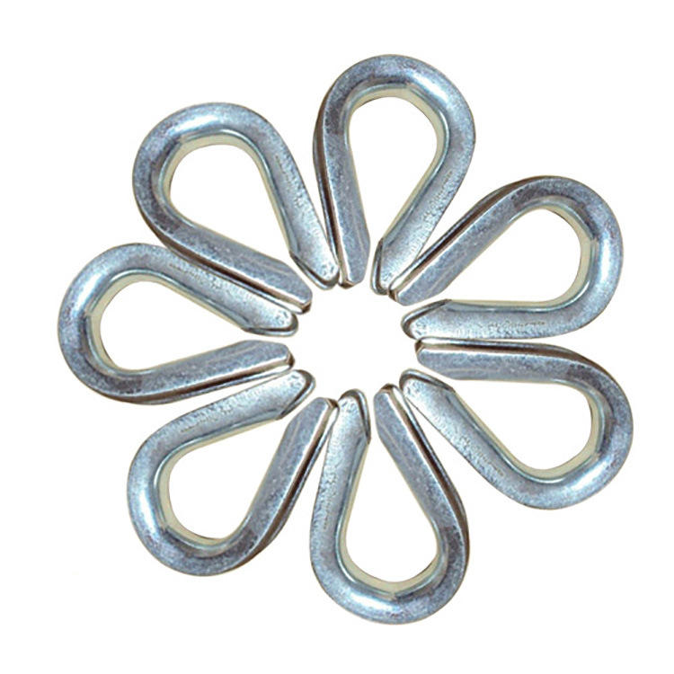 镀锌钢丝绳套环 不绣钢鸡心环 圆环心型环 夸口三角环 量大优惠