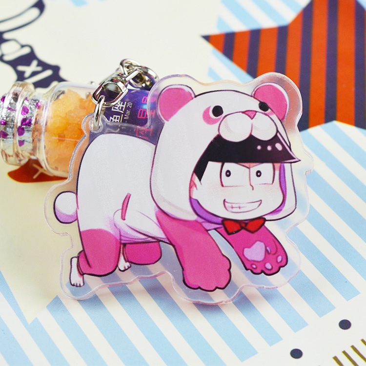 阿松先生周边动漫挂件 一松十四松空松小松椴松空松亚克力钥匙扣