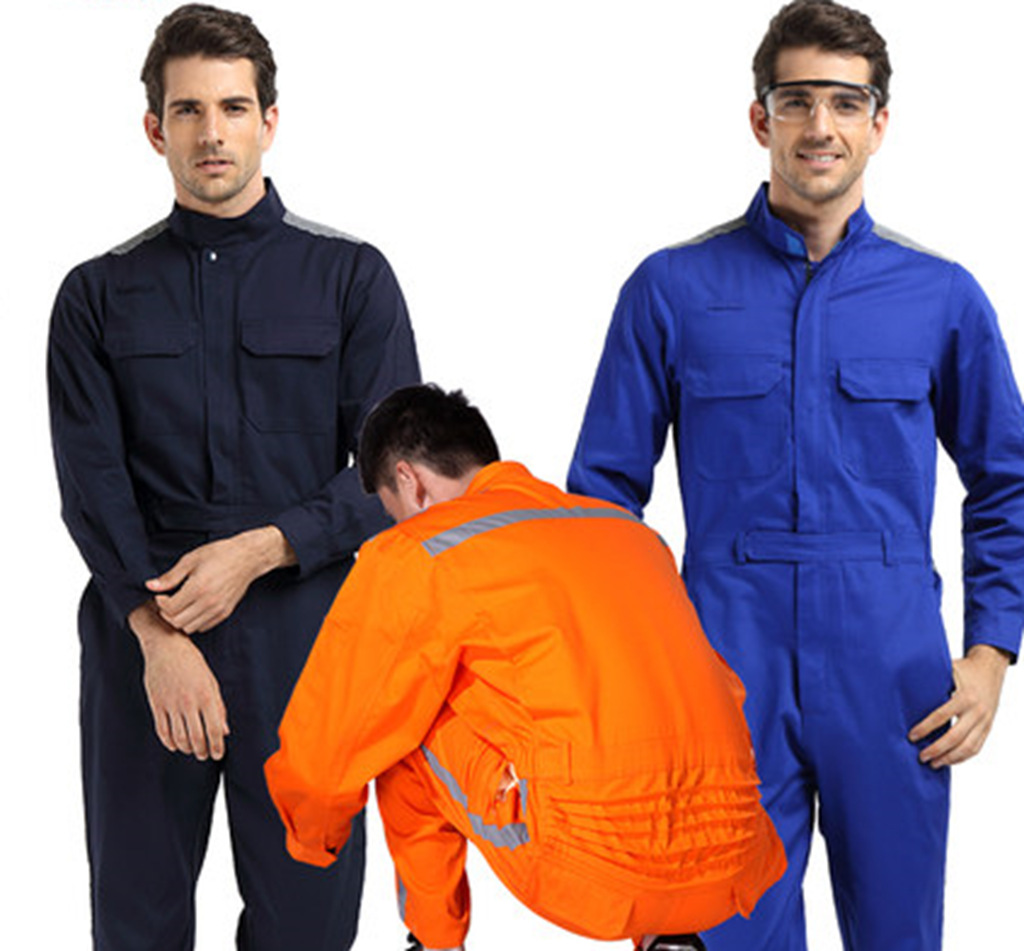 长袖工作服套装男士春秋耐磨矿工电焊工厂车间连体劳保服定做