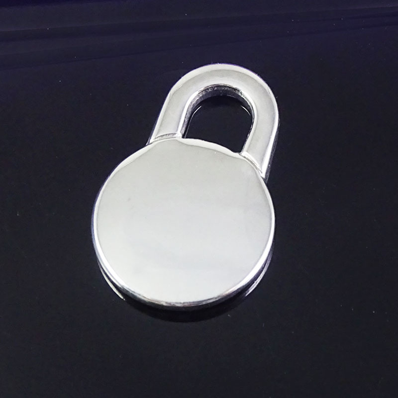 不锈钢圆形冲压件 金属饰品 吊坠 吊牌箱包配件 可刻字logo定制