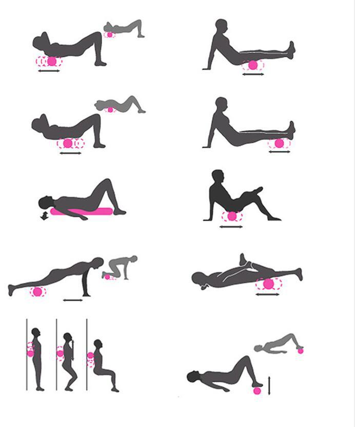 精品eva瑜伽柱空心泡沫瑜伽棒肌肉按摩棒彩色滚筒eva健身辅助器材