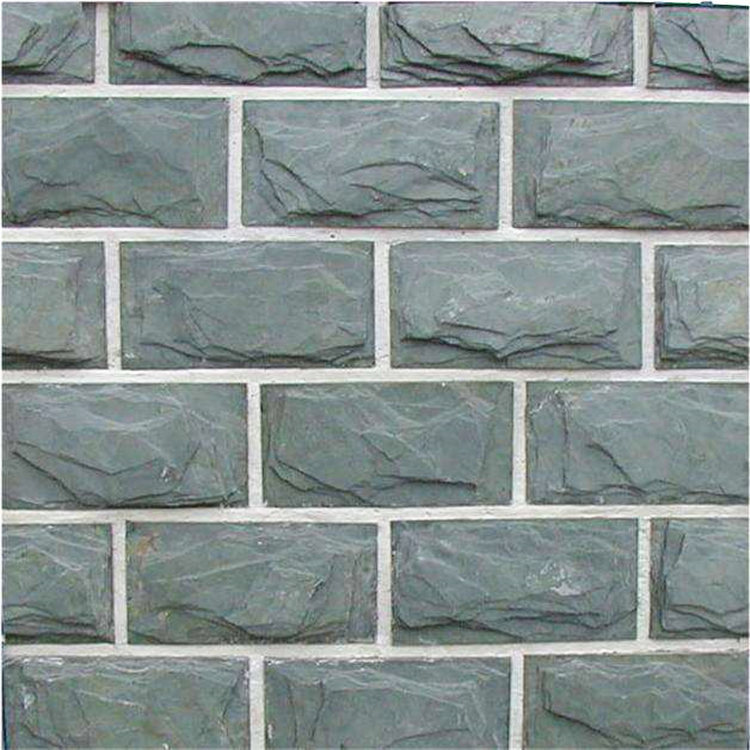 厂家文化石外墙砖绿蘑菇石庭院户外花园砖别墅外墙砖青石板批发