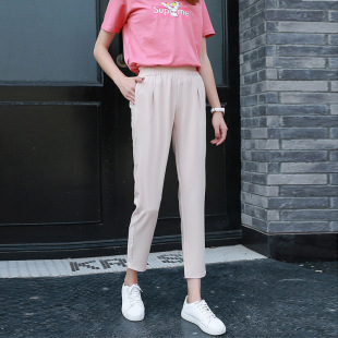 雪纺哈伦七分裤 女夏