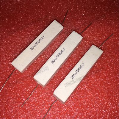 sqp 卧式水泥电阻 20w500欧 20w500Ωj 20w500rj 陶瓷电阻