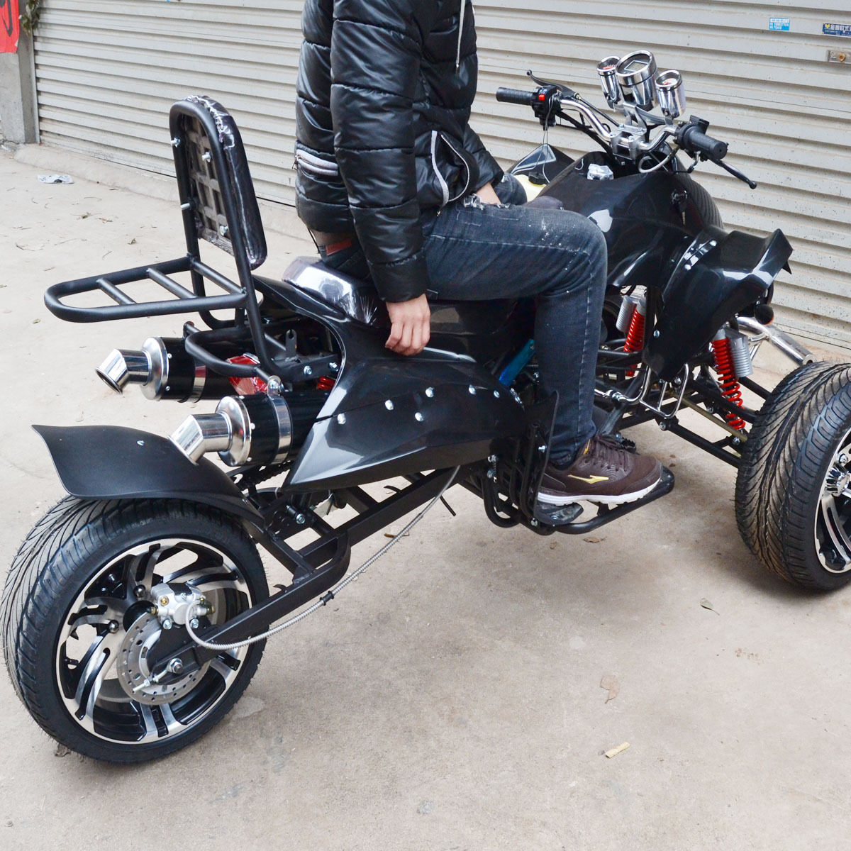 特无极变速gy6王野150cc14寸公路胎碟刹大川骑沙滩车倒三轮摩托车