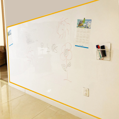 磁性儿童涂鸦软白板墙贴式套装 宝宝绘画板写字白板 自带背胶