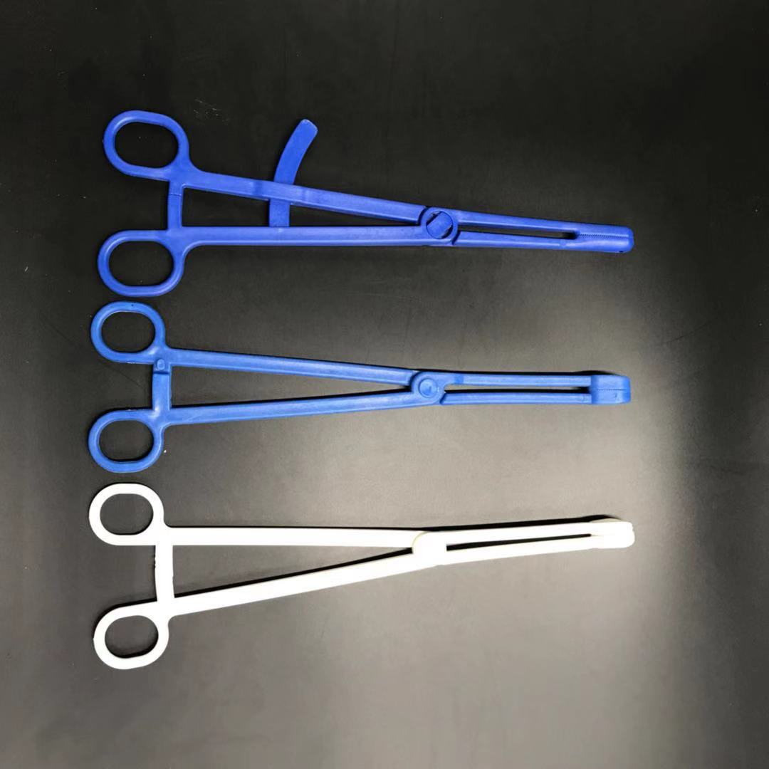 一次性宫颈钳25cm19cm使用消毒钳宫颈钳棉球钳供应子宫宫钳消毒钳